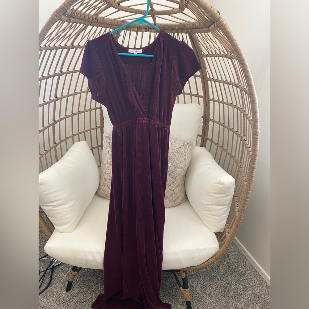 Burgundy maxi dress